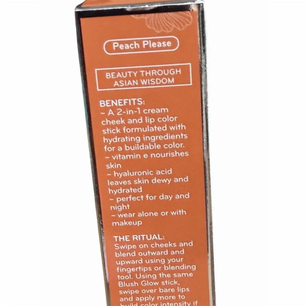 Purlisse Cheek & Lip Stick Peach Please 2-in-1 Hydrating Cream Lip Color